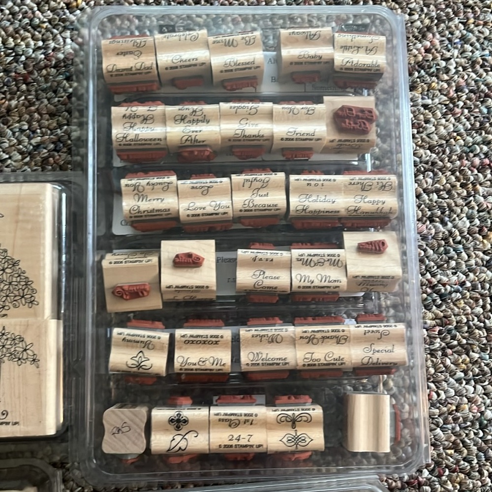 Stampin' Up! Assorted Rubber Stamps - Black and Tan Designs - Picture 9 of 9